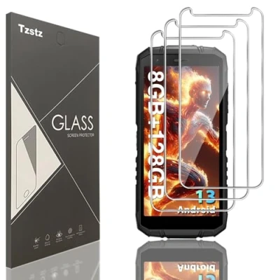 Immagine di Tzstz 3 Pezzi Vetro Temperato Dello Schermo Protector per DOOGEE S41 Plus/DOOGEE Max/DOOGEE S41T/DOOGEE Pro Durezza 9H Anti Graffio Pellicola Protettiva HD