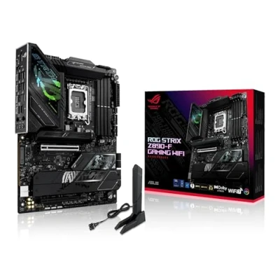 Immagine di ASUS ROG Strix Z890 F Gaming WiFi, Scheda Madre Intel ATX, 16+1+2+2 Fasi di Alimentazione, Slot DDR5, PCIe 5.0, GPU Nuova Generazione, 5 M.2, WiFi 7, AI Overclocking, Networking II