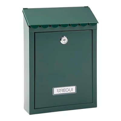 Immagine di ARREGUI Civic E5723 C Cassetta Postale Individuale in Acciaio da Esterno Dimensione S (DIN A5) Facile Montare Verde