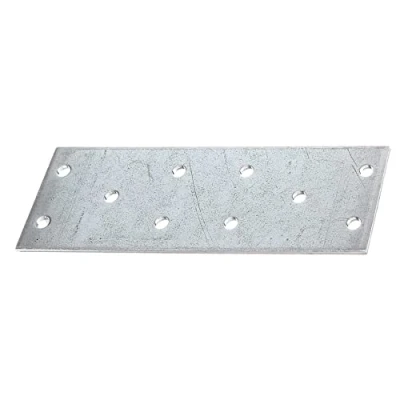 Immagine di Alberts 074764 334451 Piastra Forata, zincata Sendzimir, 115 x 40 mm