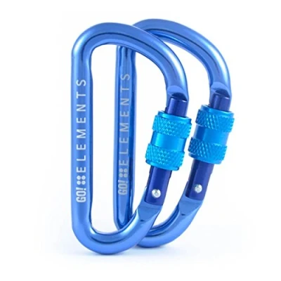 Immagine di GO!elements Mini Moschettone Micro 6 con tappo a vite, confezione da 2 o 6, Color:WAVE