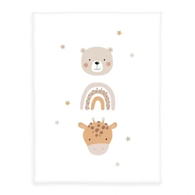 Immagine di Herding Morbida Coperta in Microfibra, Little Friends, 75 x 100 cm, Poliestere, per Avvolgere il Bambino e le Coccole