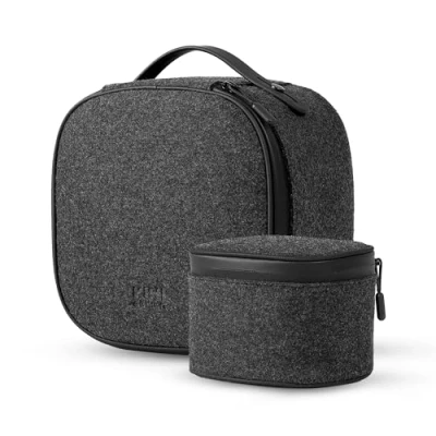 Immagine di KIWI design P4 Set di Custodia in Due Pezzi Compatibile con Meta Quest 3S/Quest 3/Quest 2/Vision Pro e Accessori per Controller Touch, Mini da Viaggio
