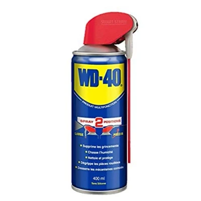 Immagine di WD 40 Prodotto multiuso, spray a doppia posizione, senza silicone, non conduttivo, compatibile con plastica, gomma e tutti i metalli, 400 ml
