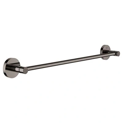 Immagine di Grohe 40688A01 Essential New Porta Salviette, Finitura Lucida, Hard Graphite, 450 mm
