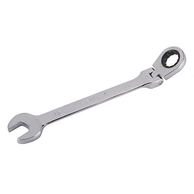 Immagine di Silverline 719804, Chiave combinata a cricchetto con testa flessibile
