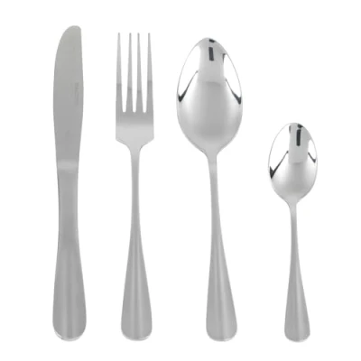 Immagine di Salter BW03142, Set di Posate Newbury, Scola da Cucina, 6 Posti, Forchette, Coltelli, Cucchiai, Cucchiaini, Impostare Acciaio inox, 24 Pezzi