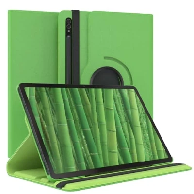 Immagine di EAZY Case Custodia per tablet Samsung Galaxy Tab S8 Cover protettiva 11 pollici Smart Rotation stare in piedi Flip 360 girevole con funzione di supporto, similpelle Verde
