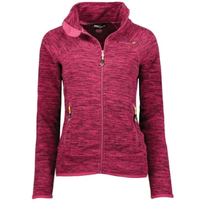 Immagine di Geographical Norway Tyrell Lady Giacca in Pile Donna con Zip Abbigliamento Caldo Comodo Felpa Maniche Lunghe Resistente Maglione Invernale Ideale Autunno Inverno (Rosa Intenso M)