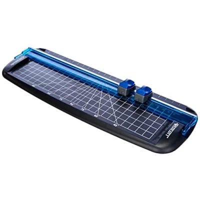 Immagine di Westcott e 15804 00 Taglierina, lunghezza di taglio 30 cm, con lama standard scanalata, nero/blu