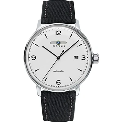 Immagine di Zeppelin lz129 hindenburg orologio Uomo Analogico Automatico con cinturino in Nylon 8064 1n