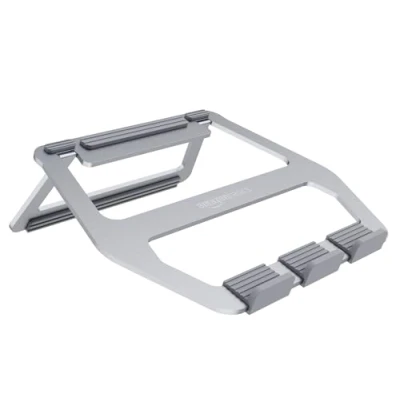 Immagine di Amazon Basics Supporto richiudibile in alluminio per PC portatili con display fino a 33 cm (13&quot;), Argento