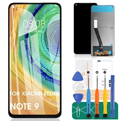 Immagine di per Xiaomi Redmi Note 9 Sostituzione dello Schermo LCD Display 10X 4G Touch Screen digitalizzatore Assembly M2003J15SG Kit di Riparazione (Nero)