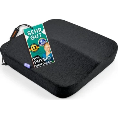 Immagine di DYNMC you Cuscino Memory Foam Sedia Ufficio o a Rotelle Cuscini Sedie Quadrati Supporto e Stabilità Perfetti Tessuto Antiscivolo, Rivestimento Lavabile