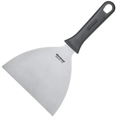 Immagine di Westmark Spatola da griglia professionale, Dritta, Rigida, Compatta, Dimensioni lama: 15 x 13 cm, Lunghezza: 26 Acciaio inox/Plastica, Master Line, Nero/Argento, 13312270