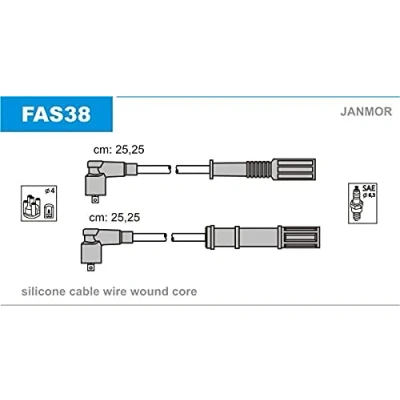 Immagine di JANMOR FAS38 Kit Cavi Accensione FORD: KA Hatchback
