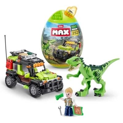 Immagine di Max Build More Dino Adventure Raptor Force (233 pezzi) Mattoncini per bambini 5+ anni Scatola da scoprire Creare veicoli dinosauri e altro ancora