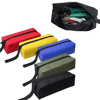 Immagine di 2/3/5 Pcs Pacchetto Tasche Utilità Impermeabile Tela Marsupio/Più Piccoli Viti Unghia Attrezzo Organizzatore Multiuso/Vuota Heavy Duty Resistente Borsa Cacciaviti/Astuccio Per Penne