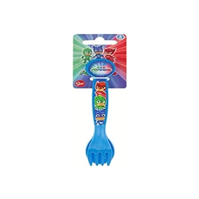 Immagine di PJ Masks 1917 Geco Gufetta Gatto Boy Set di Posate, Blu, 5.5 x 2 20 cm, unità