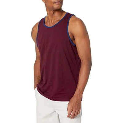 Immagine di Amazon Essentials Top a Canotta Regular Fit Uomo, Blu Bordeaux, XL