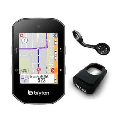Immagine di Bryton Rider S500E con supporto frontale in alluminio, Nero, Taglia unica