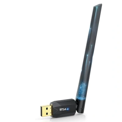Immagine di Adattatore Bluetooth USB 5.4, Dongle 150M Langstrecken Stick Low Latency, Plug &amp; Play, con Windows 7/10/8.1/11
