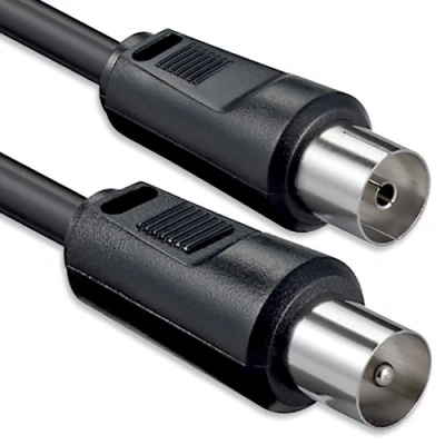 Immagine di 1aTTack cavo per antenna satellitare coassiale connettore F da maschio a femmina, doppia, tripla o quadrupla schermatura, 75 db/85 db/100 db/110 db/120 db/125 db