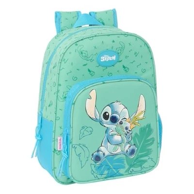 Immagine di STITCH ALOHA Zaino scolastico per bambini in età scolare, comodo e versatile, 26 x 11 34 cm, Turchese, Estándar, casual, Casual