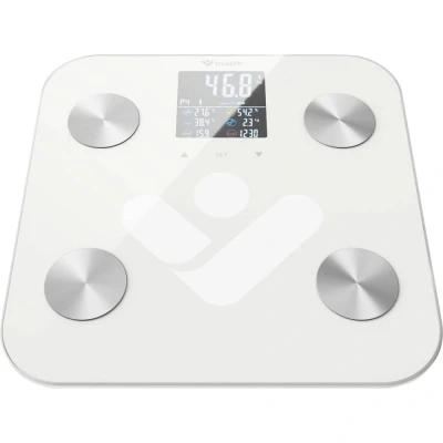 Immagine di truelife FitScale W6 BT Bilancia per persone; Portata max.=180 kg Bianco, Grigio con Bluetooth