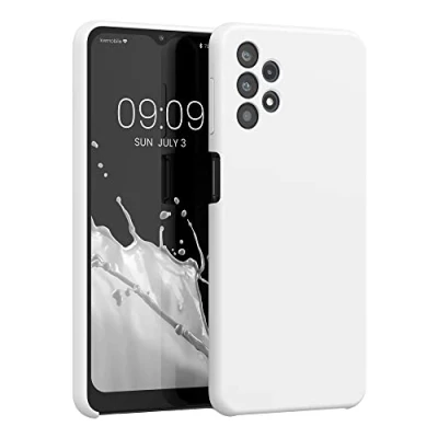 Immagine di kwmobile Cover per Samsung Galaxy A32 5G Custodia Back Case Smartphone in Silicone TPU Protezione Gommata bianco matt