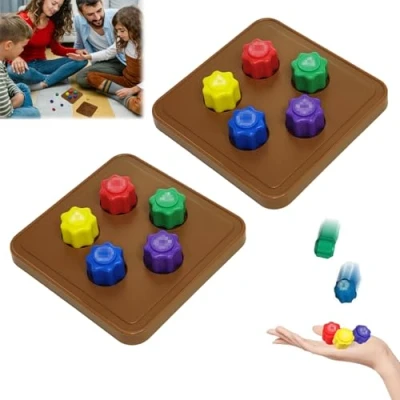 Immagine di Gxlaihly Gioco tradizionale coreano, Gonggi Korean Game, set di ciottoli Jack Stone, Stone Pebbles Set, per allenamento coordinazione, bambini e adulti (10Pcs+2Base)
