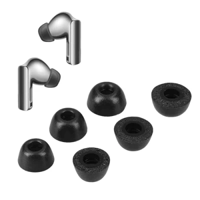 Immagine di kwmobile Gommini Auricolari Memory Foam Set da 6 Compatibile con Huawei FreeBuds Pro 3 Cuffie In Ear Schiuma Size nero