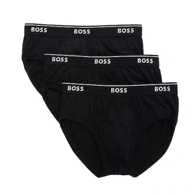 Immagine di BOSS Slip da uomo in cotone classico, confezione 3, Colore: nero., XX Large