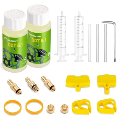 Immagine di CHUMXINY Kit Spurgo Freni per SRAM, Avid a Disco Idraulici di Serie, Include 120ML Liquido DOT 5.1 ad Alte Prestazioni.