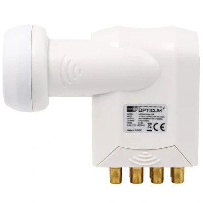 Immagine di RED OPTICUM LOP 04H Octo LNB I digitale a 8 vie con figura di rumore soli 0,1 dB e Protezione dalle intemperie estendibile Full HD 3D UHD 4K Ready Sat per partecipanti