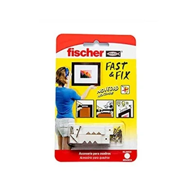 Immagine di fischer Appendiabiti a quadri Fast and Fix 10UND 534845, neutro, non applicabile