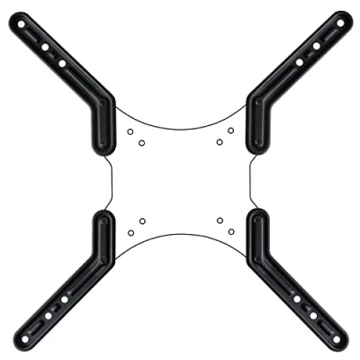 Immagine di Drall Piastre Adattatore VESA per Montaggio TV LCD LED OLED Plasma Curvo Estensione da 200 a 300 e 400 Nero Modello: AD22B