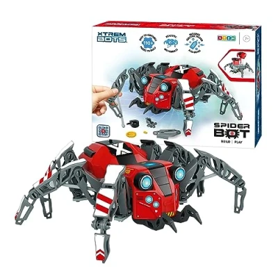 Immagine di Xtrem Bots Spider Bot Ragno Robot 110 Pezzi Bambini Facile E Divertente RRobot toyKids obot 8 Anni O Più Giocattoli Per Di Assemblaggio
