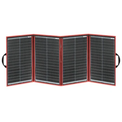 Immagine di DOKIO 200W Pannello Solare Portatile (4,4 kg, 67 * 49cm) Mobile e Pieghevole + 20A Regolatore con Presa USB 5V 2A
