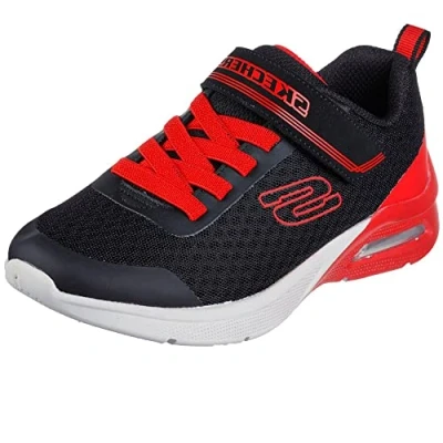 Immagine di Skechers Microspec Max Gorvix, Scarpe da ginnastica Bambini e ragazzi, Black Textile Red Trim, 36 EU