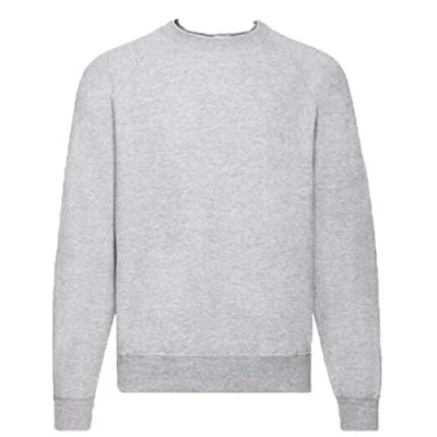 Immagine di Fruit of the Loom Felpa &quot;Raglan Sweat&quot; M, Grigio mélange, (Grigio Melange), M