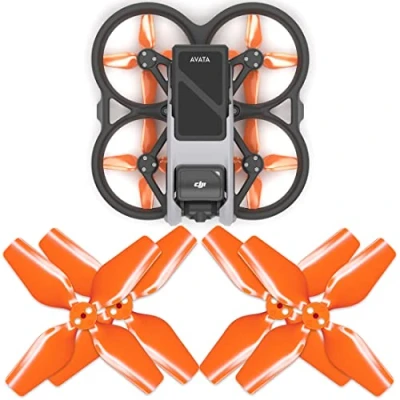 Immagine di Master Airscrew Eliche Upgrade a 4 pale per DJI Avata Arancione, Pezzi