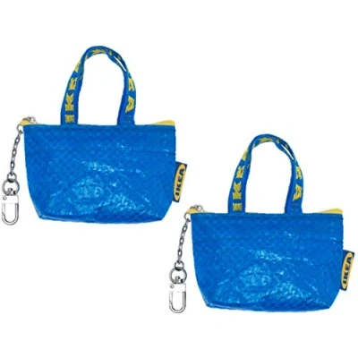 Immagine di Portachiavi e portamonete KNOLIG borsa piccola blu con una cerniera (2 set)