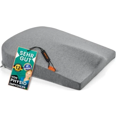 Immagine di DYNMC you Cuscino Memory Foam per Sedili Auto e Altri Mezzi Sollievo di Schiena Anche Lombare Duro al Punto Giusto Cuneo Antiscivolo