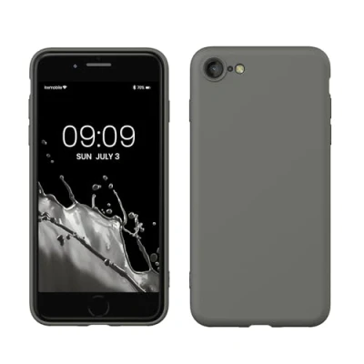 Immagine di kwmobile Custodia Compatibile con Apple iPhone SE (2022) / (2020) 8 7 Cover Back Case per Smartphone in Silicone TPU Protezione Gommata stone dust
