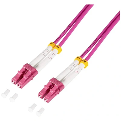 Immagine di Cavo LogiLink FC4LC02 Fibra ottica [1x Spina LC/UPC 1x LC/UPC] 50/125 µ Multimode OM4 2.00 m