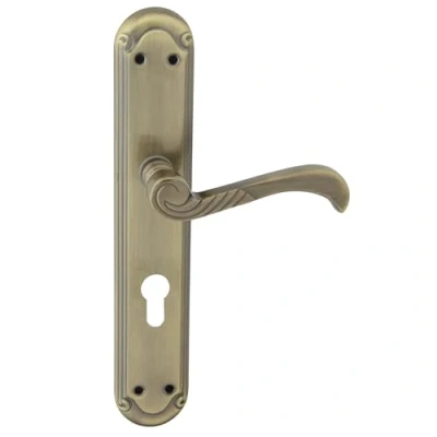 Immagine di domino CASABLANKA M3 Set di 72 maniglie per porta della camera, dell&#039;ufficio, cantina e interna, a forma L, accessori in alluminio, maniglia bronzo