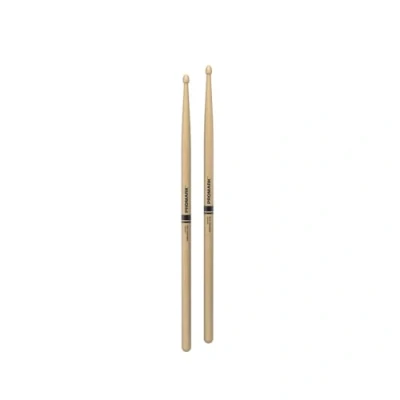 Immagine di Bacchette per batteria ProMark Rebound 5AB Hickory Realizzate resistenza e precisione Punta in legno di ghianda un punto debole più ampio 1 paio