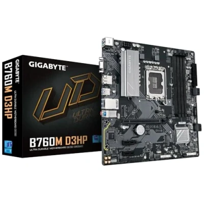 Immagine di GIGABYTE B760M D3HP Scheda Madre CPU Intel Core di 14ª Generazione, VRM 4+1+1 fasi, fino a 5600 MHz DDR5, 2xPCIe 4.0 M.2, LAN GbE, USB 3.2 Gen 1