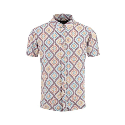 Immagine di Key Largo Meaker 1/2 Patterned Camicia, Uomo, Taglia: Medium, Dark blue